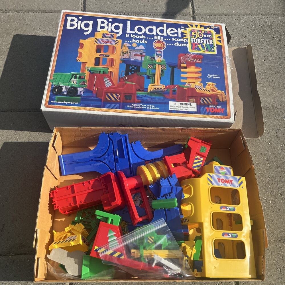 Big Big Loader Motorized Construction Play Set 5003 TOMY Vintage 1994 PARTS